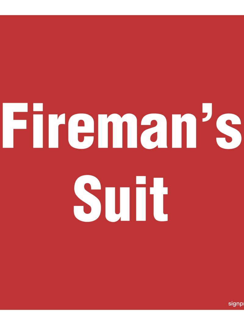 FA098 Fireman's suit