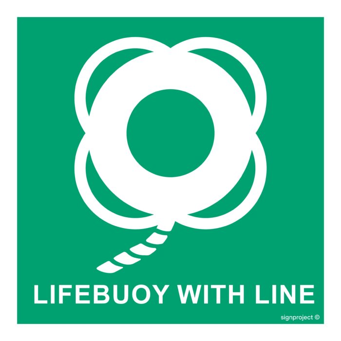 FB016 Lifebuoy with line