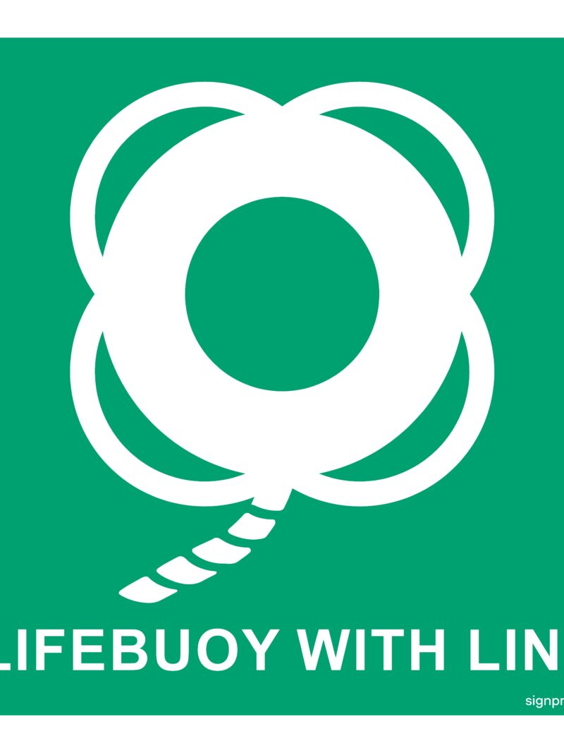 FB016 Lifebuoy with line