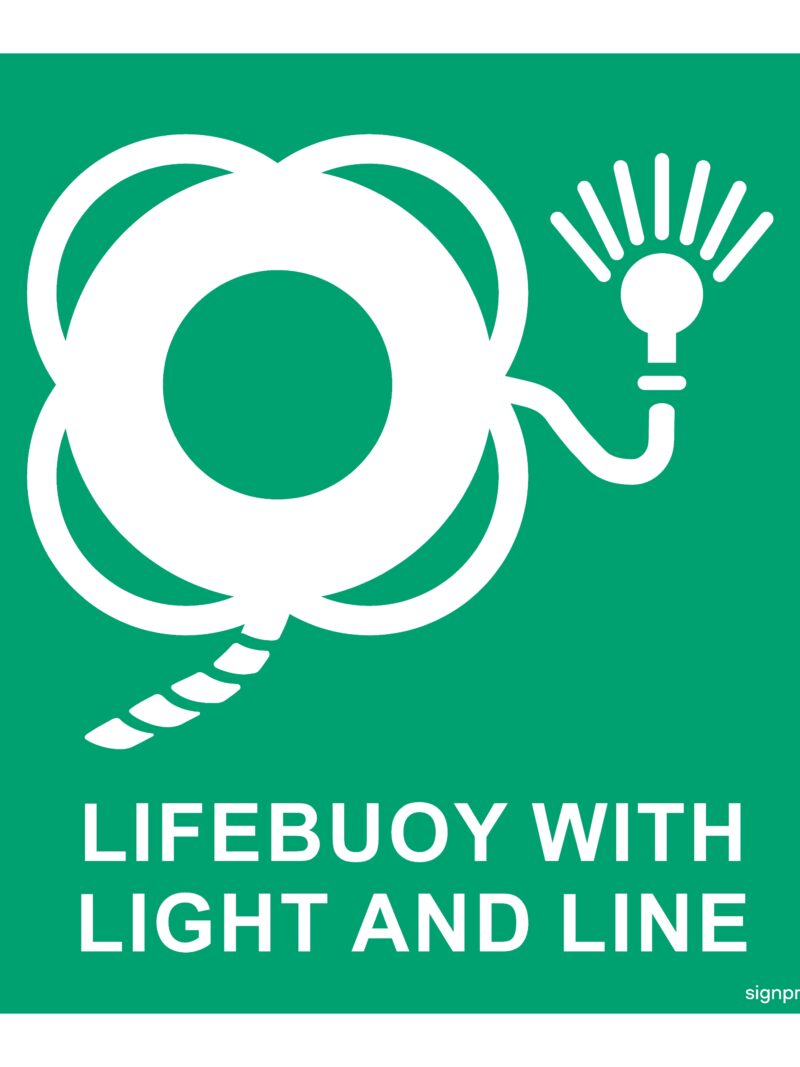 FB022 Lifebuoy with light and line