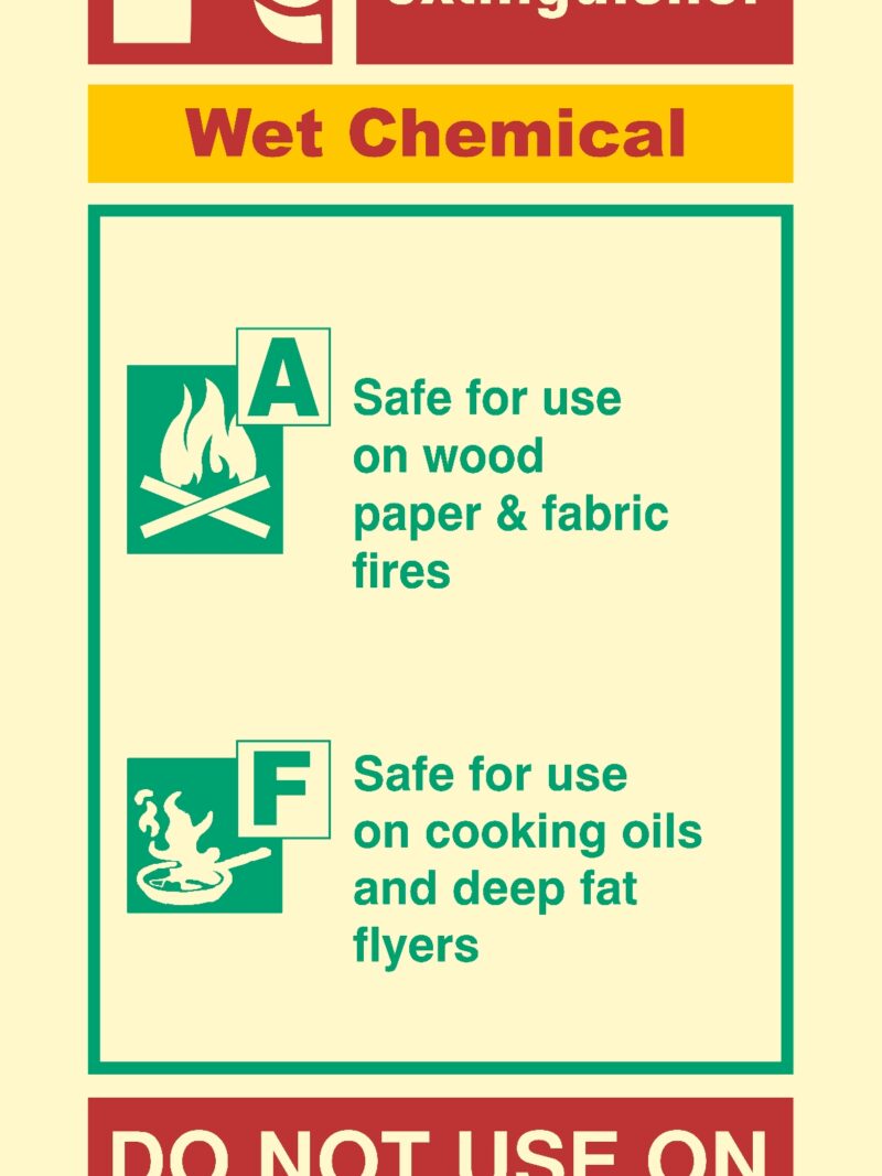 FE157 Fire extinguisher Wet chemical