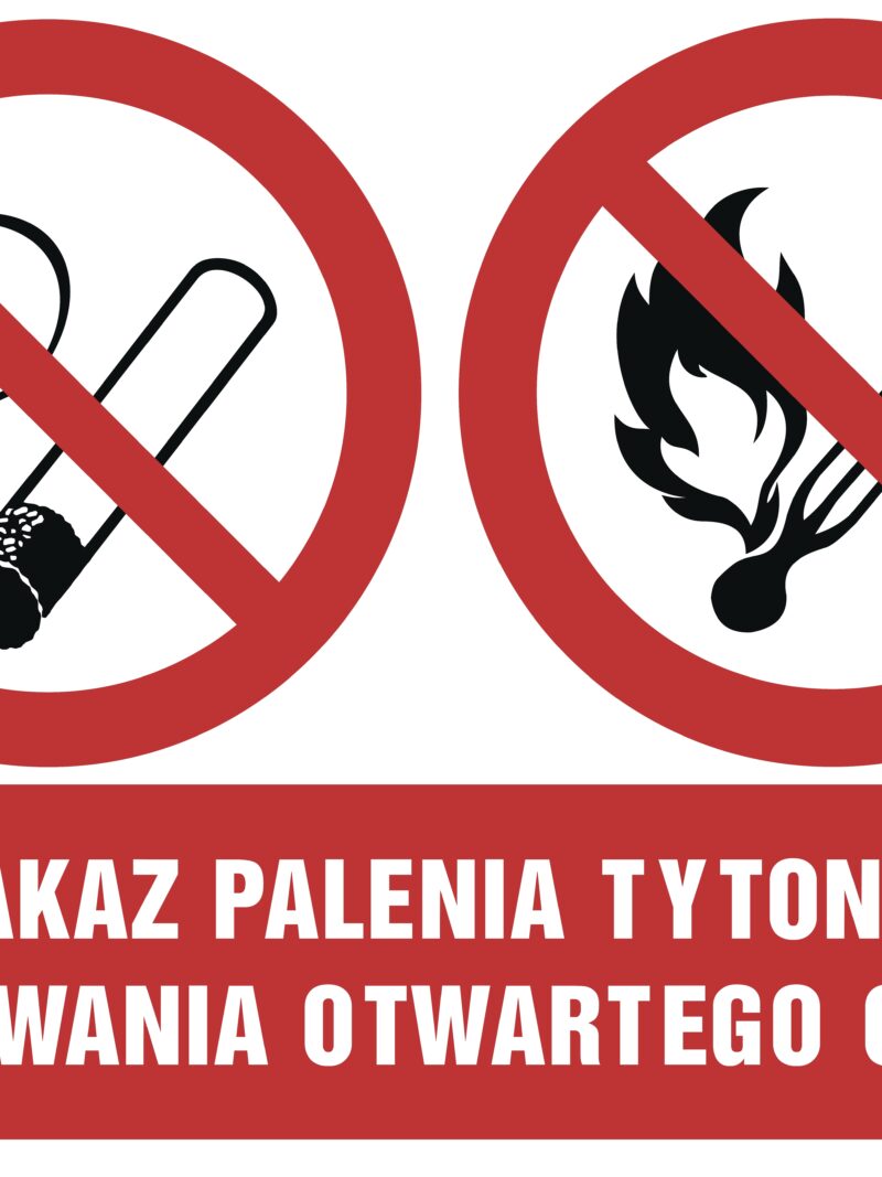 GM033 Zakaz palenia tytoniu i używania otwartego ognia