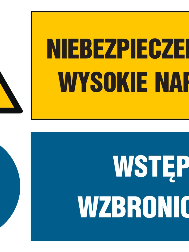 GN006 Niebezpieczeństwo Wysokie napięcie Wstęp wzbroniony