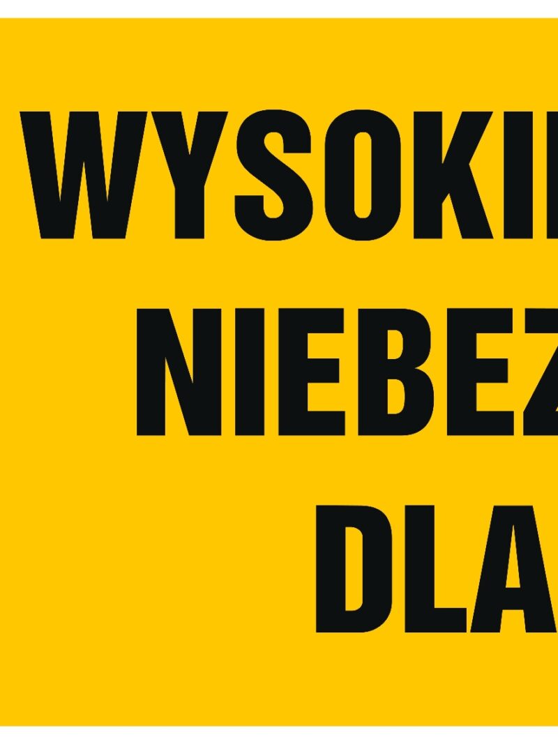 HB004 Wysokie napięcie niebezpieczne dla życia - arkusz 8 naklejek - arkusz 8 naklejek