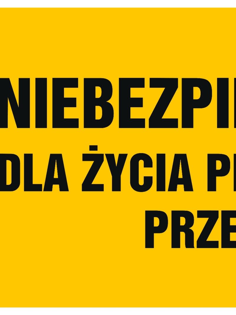 HB007 Niebezpieczeństwo dla życia przy dotknięciu przewodów - arkusz 8 naklejek - arkusz 8 naklejek