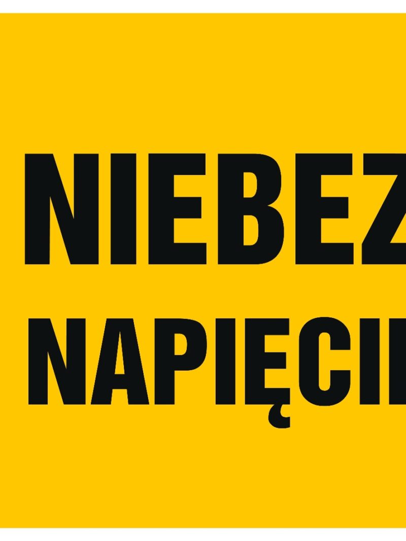 HB014 Niebezpieczne napięcie krokowe - arkusz 8 naklejek - arkusz 8 naklejek