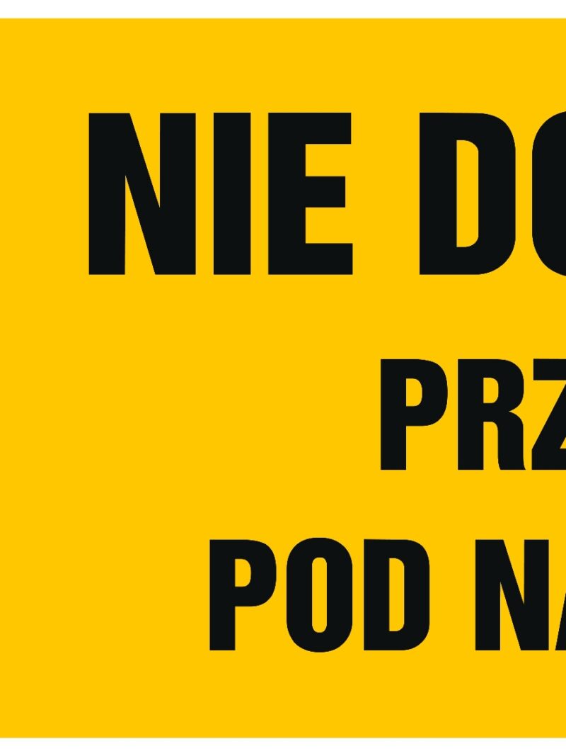 HB021 Nie dotykać przewód pod napięciem - arkusz 8 naklejek - arkusz 8 naklejek