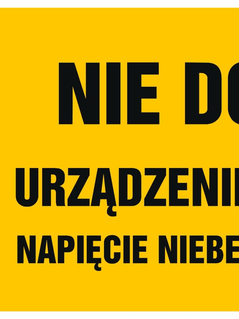 HB022 Nie dotykać urządzenie elektryczne napięcie niebezpieczne dla życia - arkusz 8 naklejek - arkusz 8 naklejek