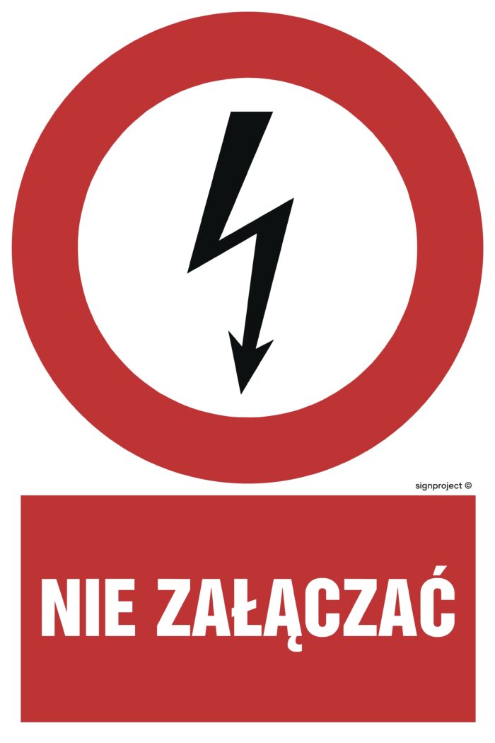 HC003 Nie załączać - opakowanie 10 sztuk