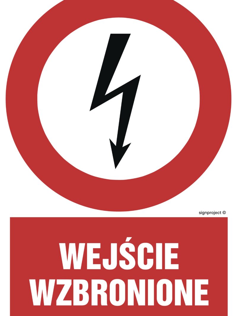 HC004 Wejście wzbronione - arkusz 9 naklejek