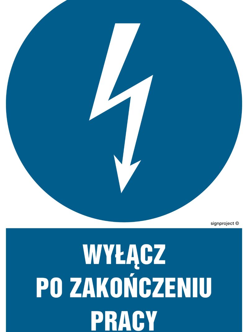 HE017 Używaj narzędzi o napędzie elektrycznym zasilanym napięciem 24V - arkusz 9 naklejek