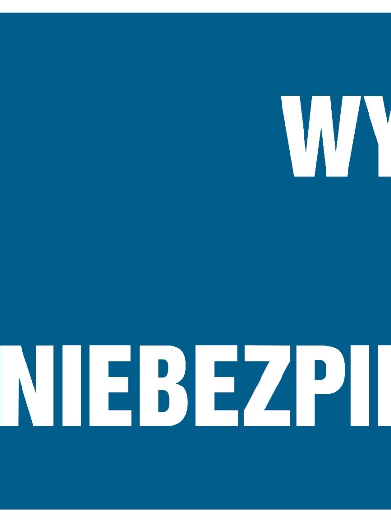 HF001 Wyłącz w niebezpieczeństwie - arkusz 8 naklejek - arkusz 8 naklejek