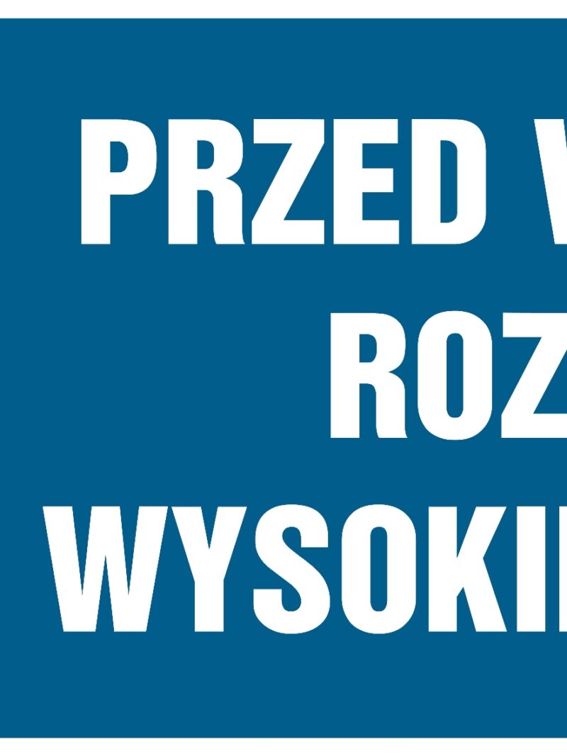 HF007 Przed wejściem rozładuj wysokie napięcie - arkusz 8 naklejek - arkusz 8 naklejek