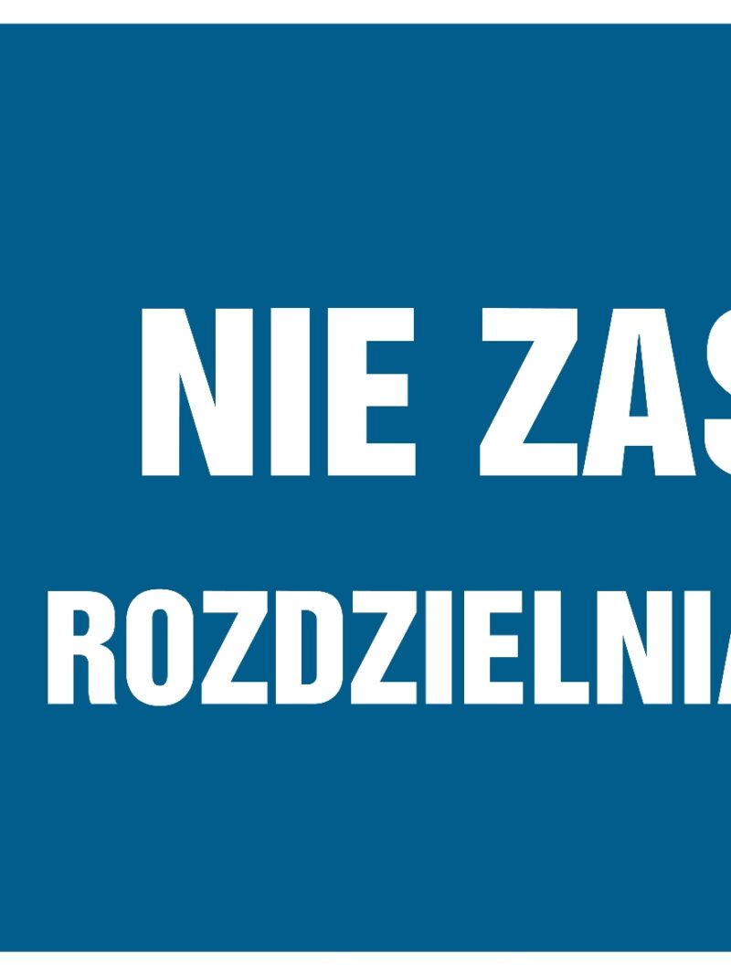 HF021 Nie zastawiać! Rozdzielnia elektryczna - arkusz 8 naklejek - arkusz 8 naklejek