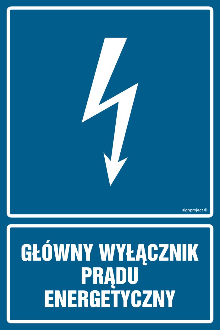 HG015 Główny wyłącznik energetyczny prądu - opakowanie 10 sztuk