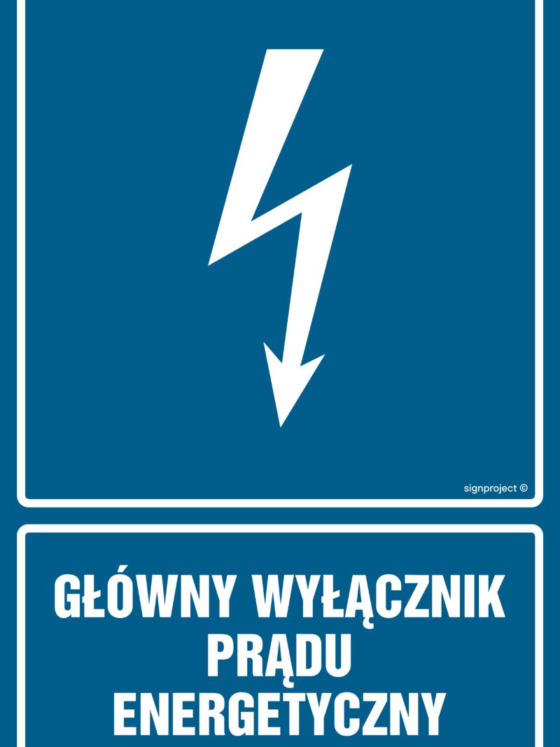 HG015 Główny wyłącznik energetyczny prądu - arkusz 9 naklejek