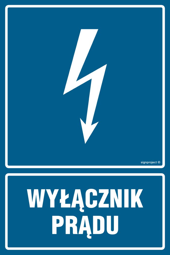 HG019 Wyłącznik prądu - arkusz 9 naklejek