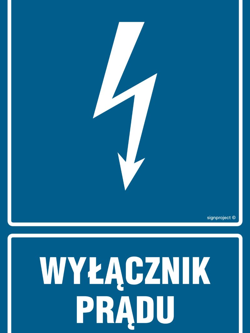 HG019 Wyłącznik prądu - arkusz 9 naklejek