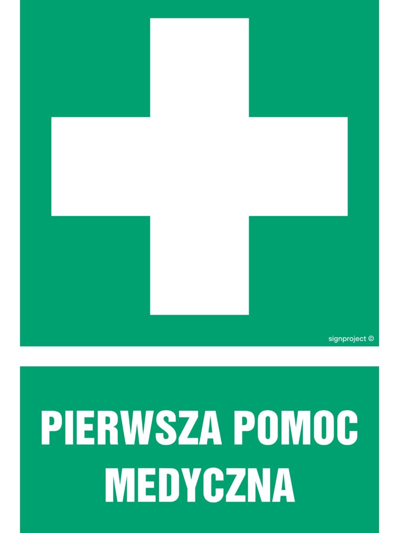 GI001 Pierwsza pomoc - arkusz 9 naklejek