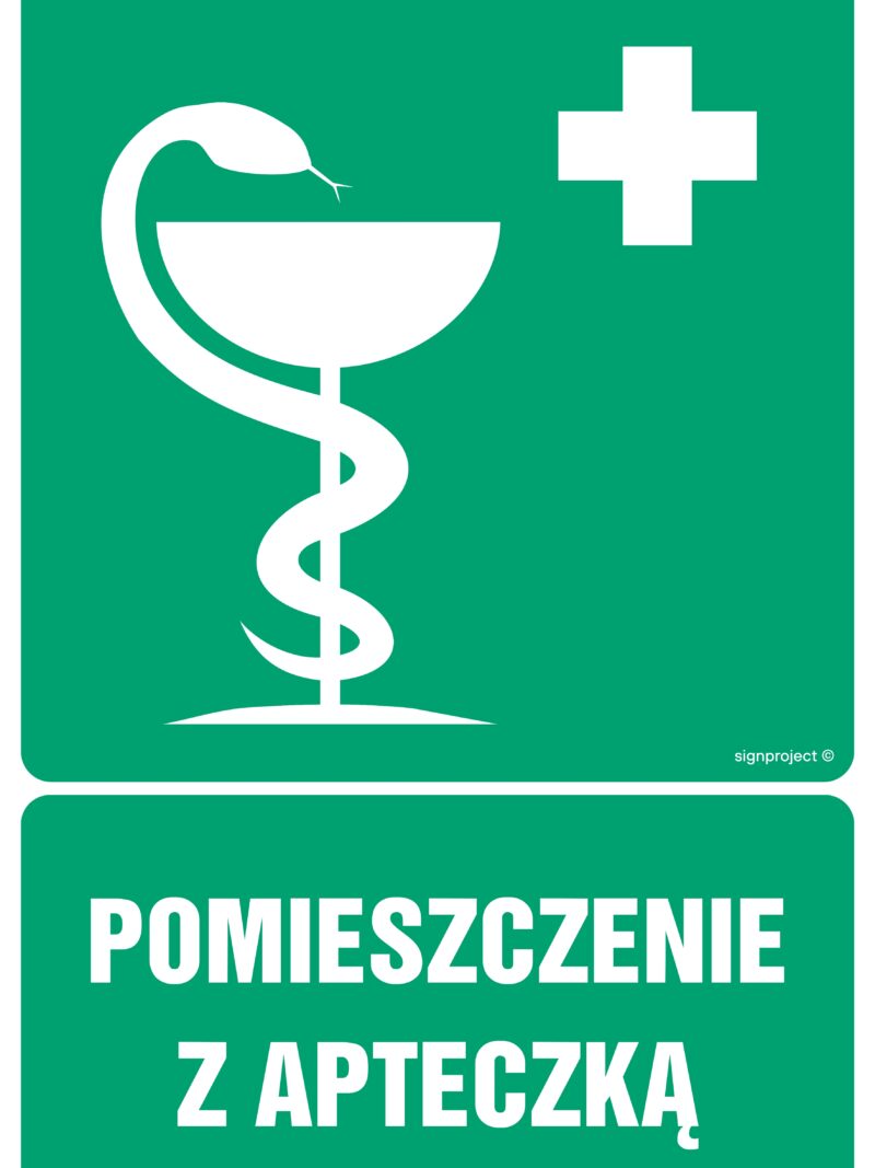 GI013 Pomieszczenie z apteczką - arkusz 9 naklejek