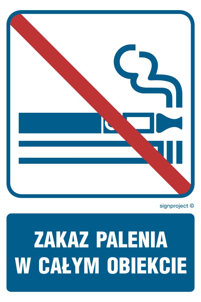 RB037 Zakaz palenia w całym obiekcie