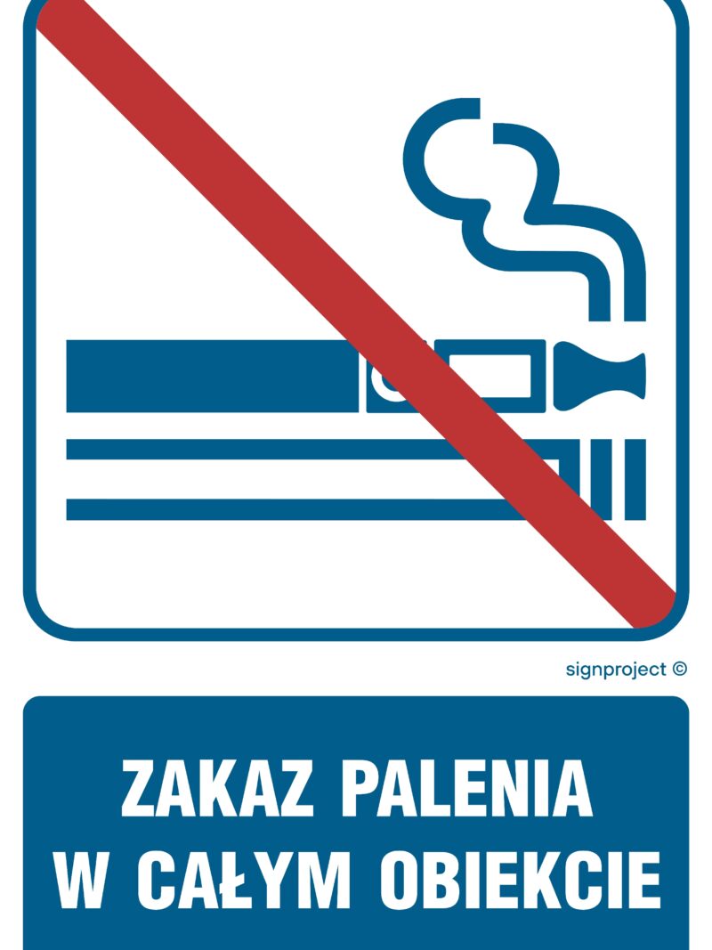 RB037 Zakaz palenia w całym obiekcie