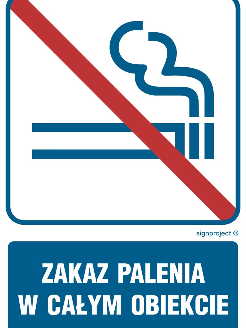 RB504 Zakaz palenia w całym obiekcie