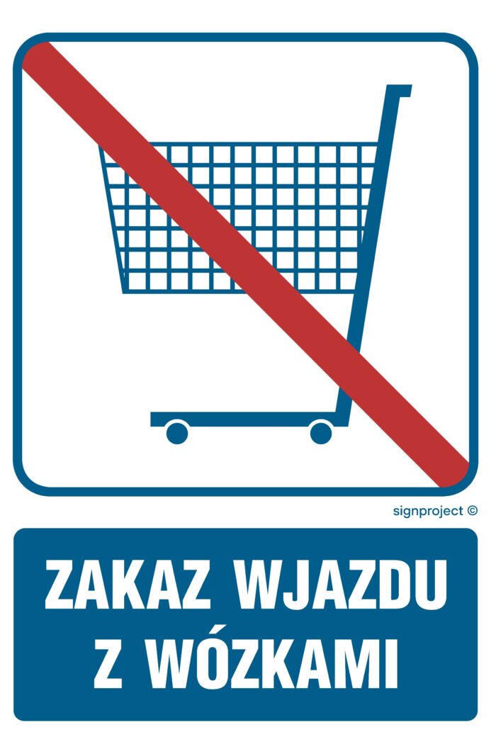 RB509 Zakaz wjazdu z wózkami