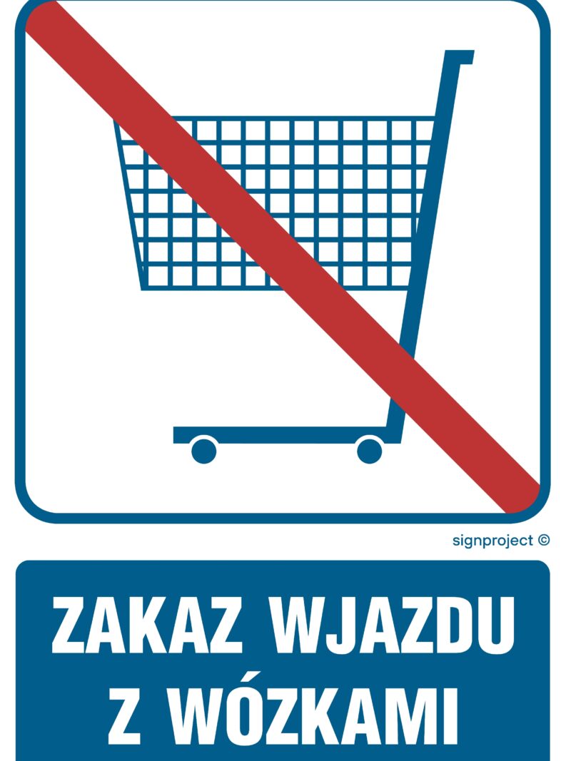 RB509 Zakaz wjazdu z wózkami