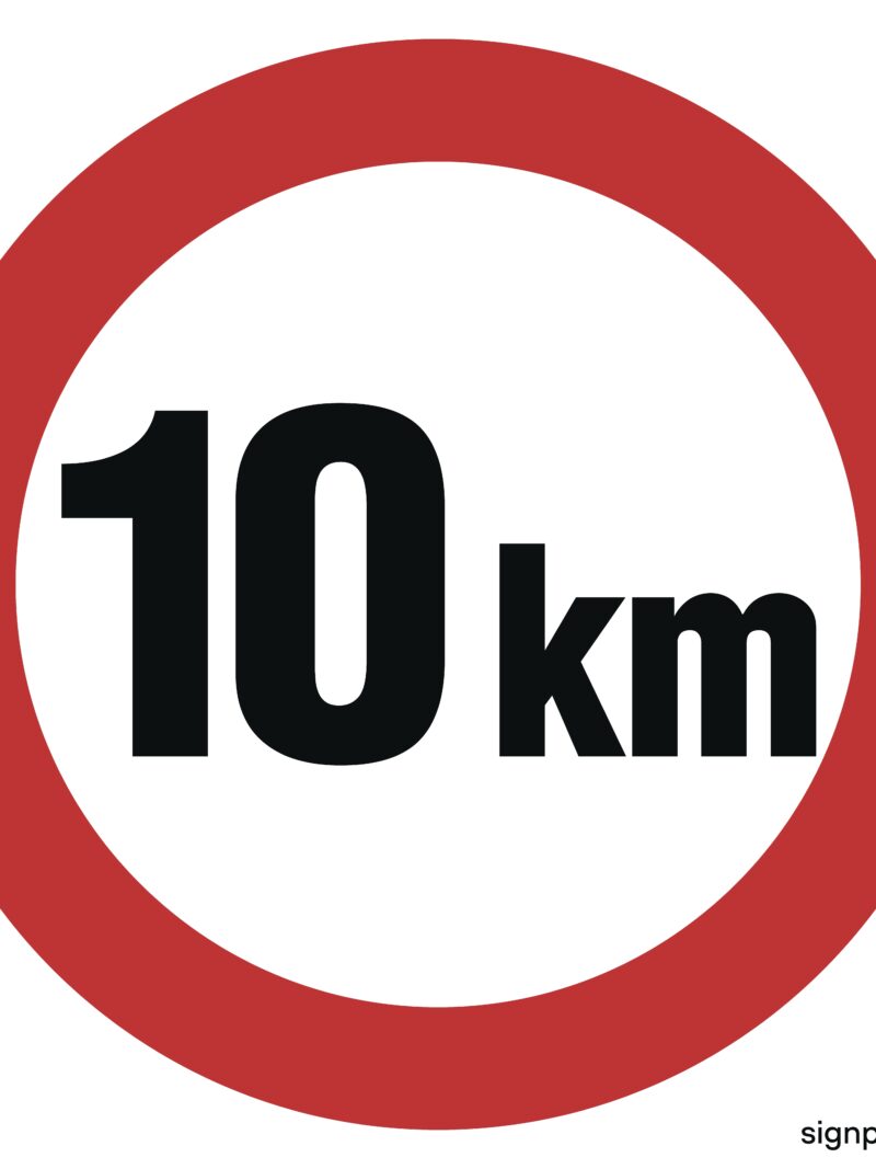 SA006 Ograniczenie prędkości 10 km