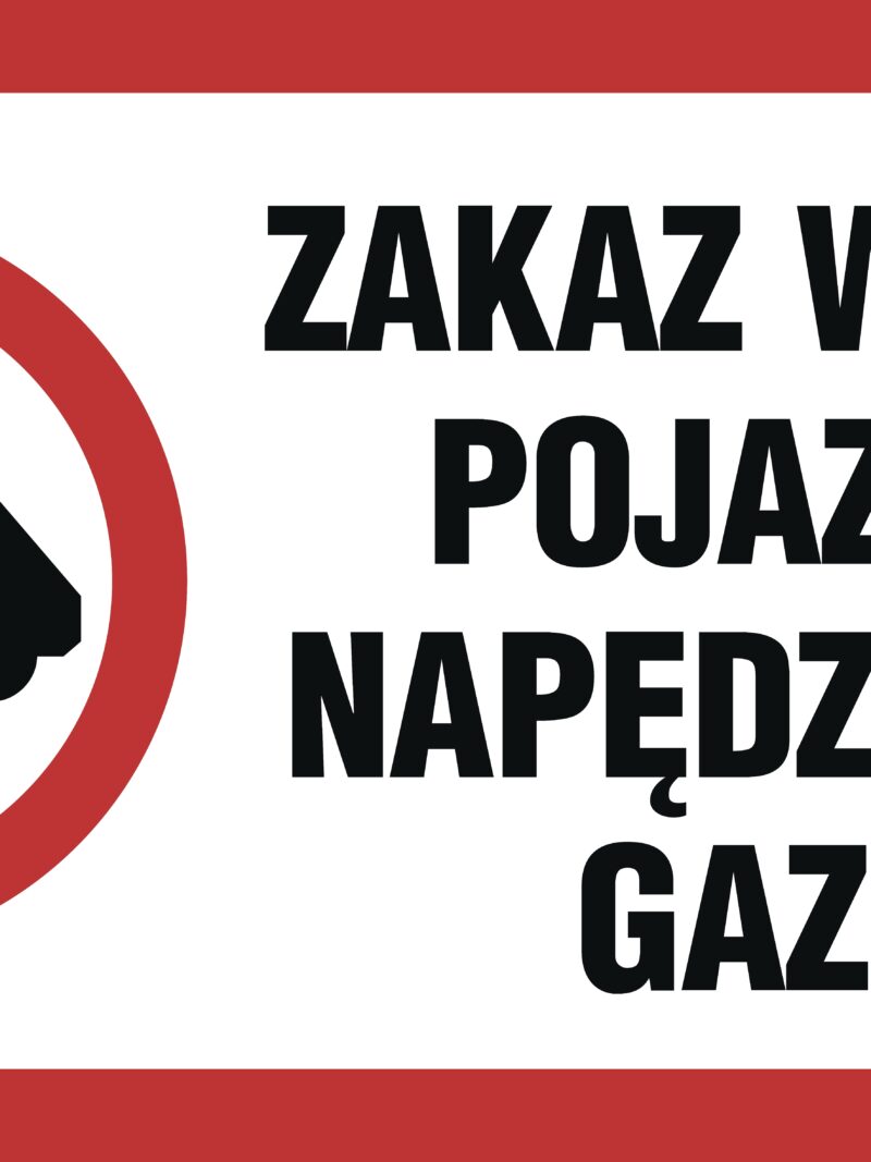 SA048 Zakaz wjazdu pojazdów napędzanych gazem