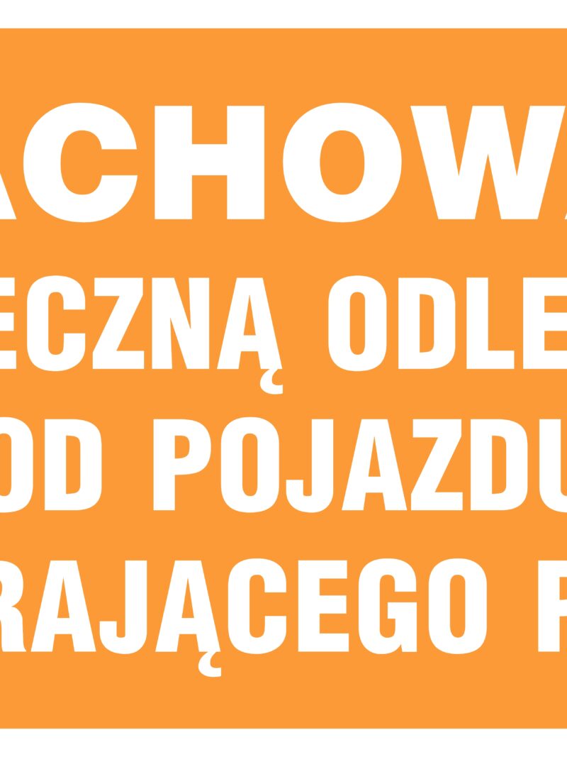 SB012 Zachowaj bezpieczną odległość od pojazdu pobierającego paliwo