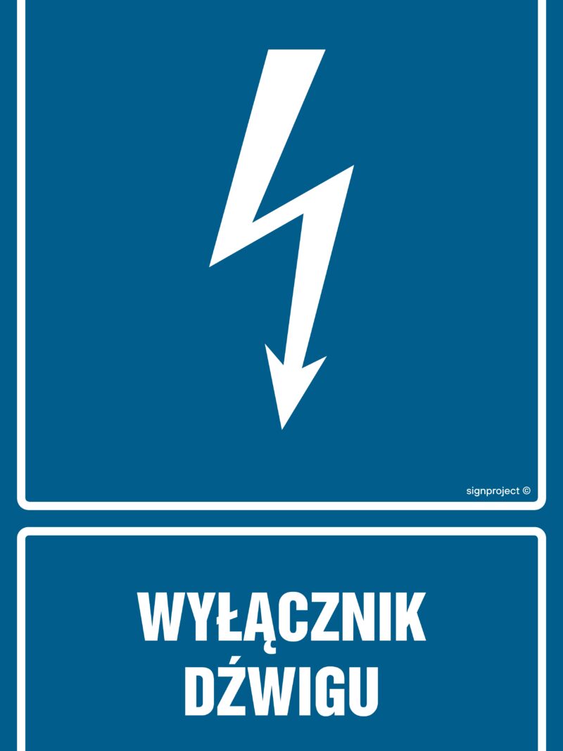 HG025 Wyłącznik dźwigu - arkusz 9 naklejek