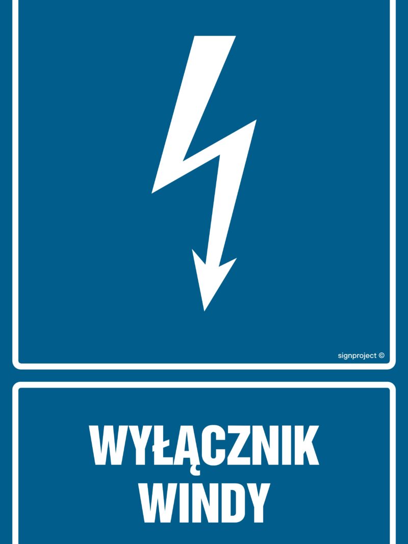 HG037 Wyłącznik windy - arkusz 9 naklejek