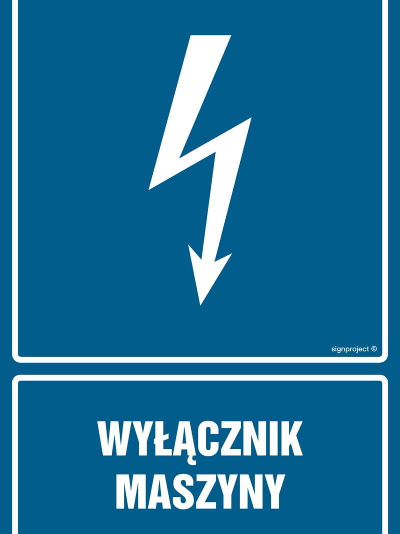 HG051 Wyłącznik maszyny - arkusz 9 naklejek