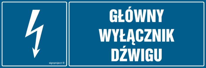 HH023 Główny wyłącznik dźwigu - arkusz 8 naklejek - arkusz 8 naklejek