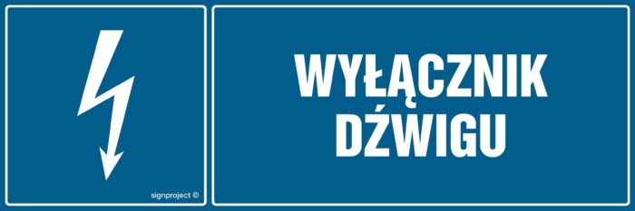 HH025 Wyłącznik dźwigu - arkusz 8 naklejek - arkusz 8 naklejek