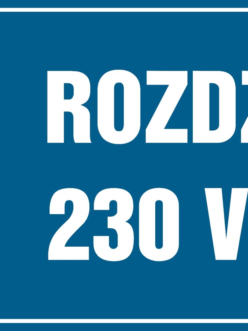 HH028 Rozdzielnia 230 V/400 V - arkusz 8 naklejek - arkusz 8 naklejek