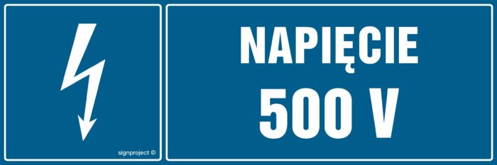 HI002 Napięcie 500 V - arkusz 8 naklejek - arkusz 8 naklejek