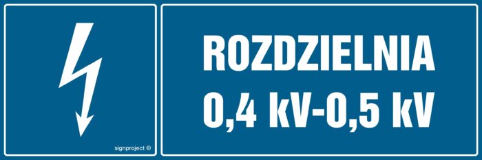 HI007 Rozdzielnia 0.4 kV-0.5 kV - arkusz 8 naklejek - arkusz 8 naklejek