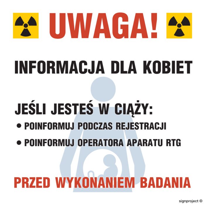 KA001 Znak ostrzegawczy do oznakowania opakowania bezpośredniego otwartego źródła promieniowania - arkusz 12 naklejek