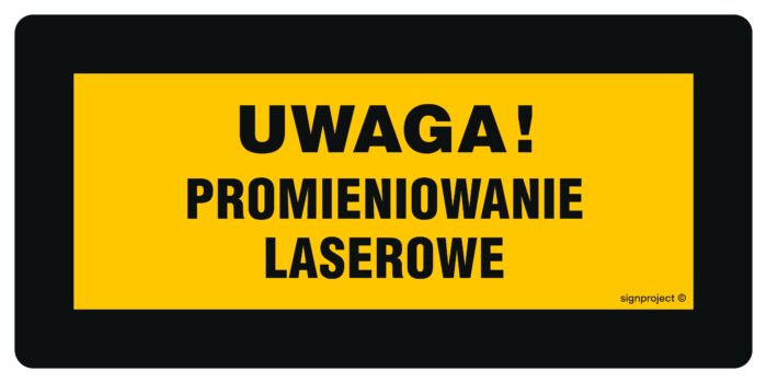 KB002 Uwaga! Światło laserowe