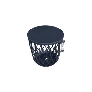 Kosz ażurowy UNIQUBO z blatem 55l stolik loft antracytowy