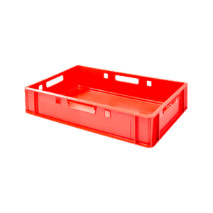 Skrzynka plastikowa e-1 do mięsa i przetworów mięsnych 600x400x125 mm