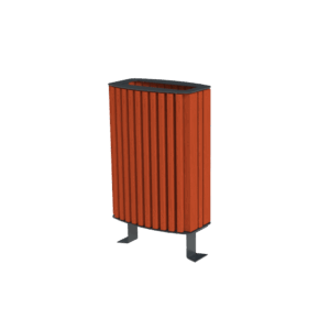 Kosz GRANO IV stalowo-drewniany, 60l