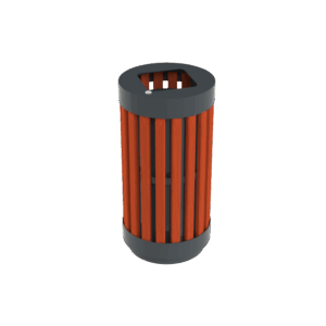 Kosz stalowo-drewniany ORBIT III, 60l