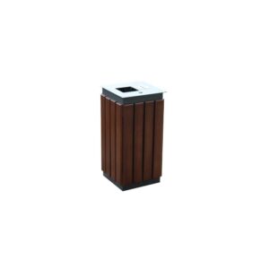Kosz stalowo-drewniany PRIMO, 60l
