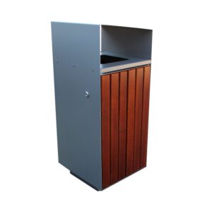 Kosz VELVO II stalowo-drewniany, 60l