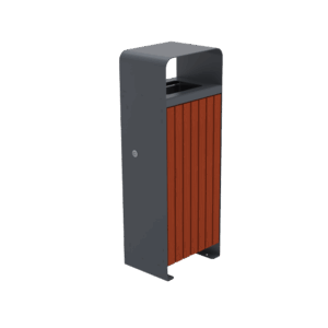 Kosz stalowo-drewniany Volex, 50l