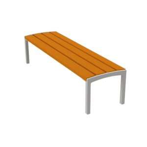 Ławka aluminiowa Sentra II bez oparcia